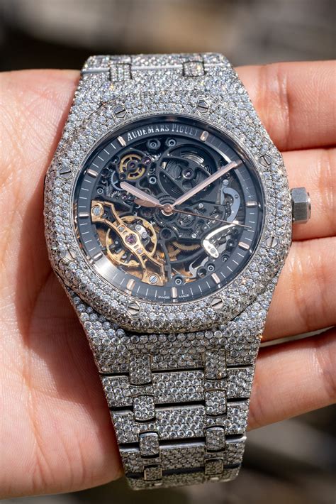 audemars piguet women's diamond watch|Audemars Piguet skeleton diamond.